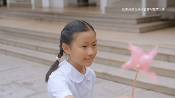 片中一開始本局屬校小學生手拿象徵希望的風車在佘詩曼大使前面跑過，並穿越到十九世紀後期，帶出保良局創始歷史。